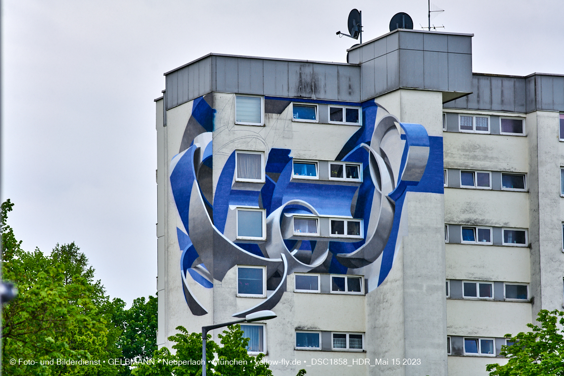 15.05.2023 - Graffitis vom italienischen Künstler Peeta in Neuperlach